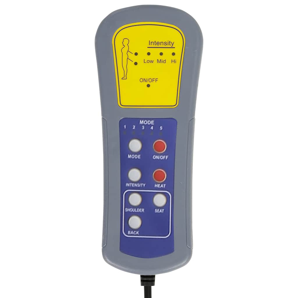 Massage Recliner Chair with Footrest Black Faux Leather