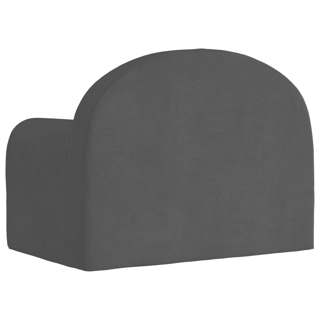 Kids' Sofa Bed Anthracite Soft Plush