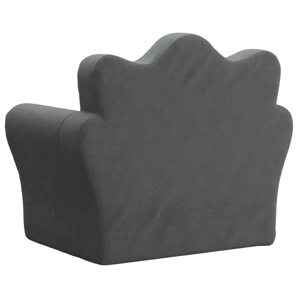 Kids' Sofa Anthracite Soft Plush