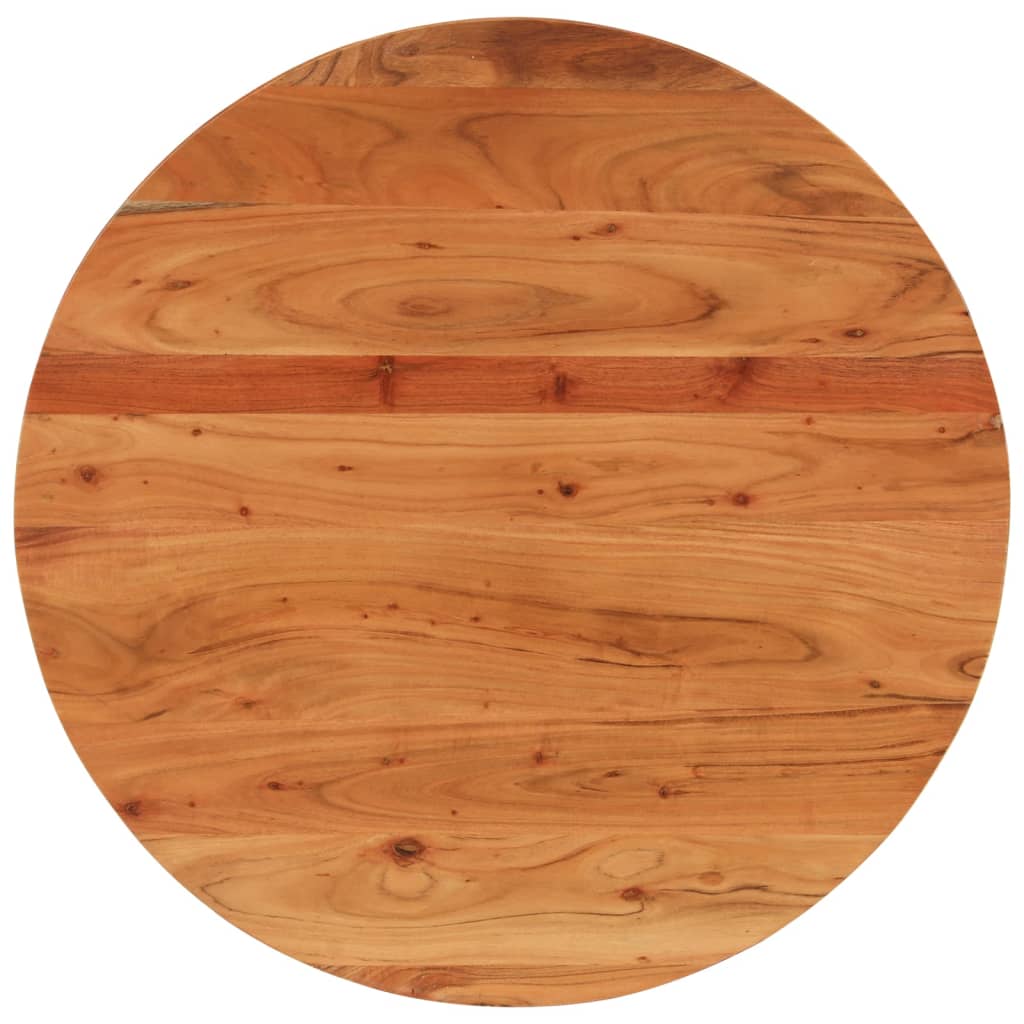 Table Top Ø80x2.5 cm Round Solid Wood Acacia