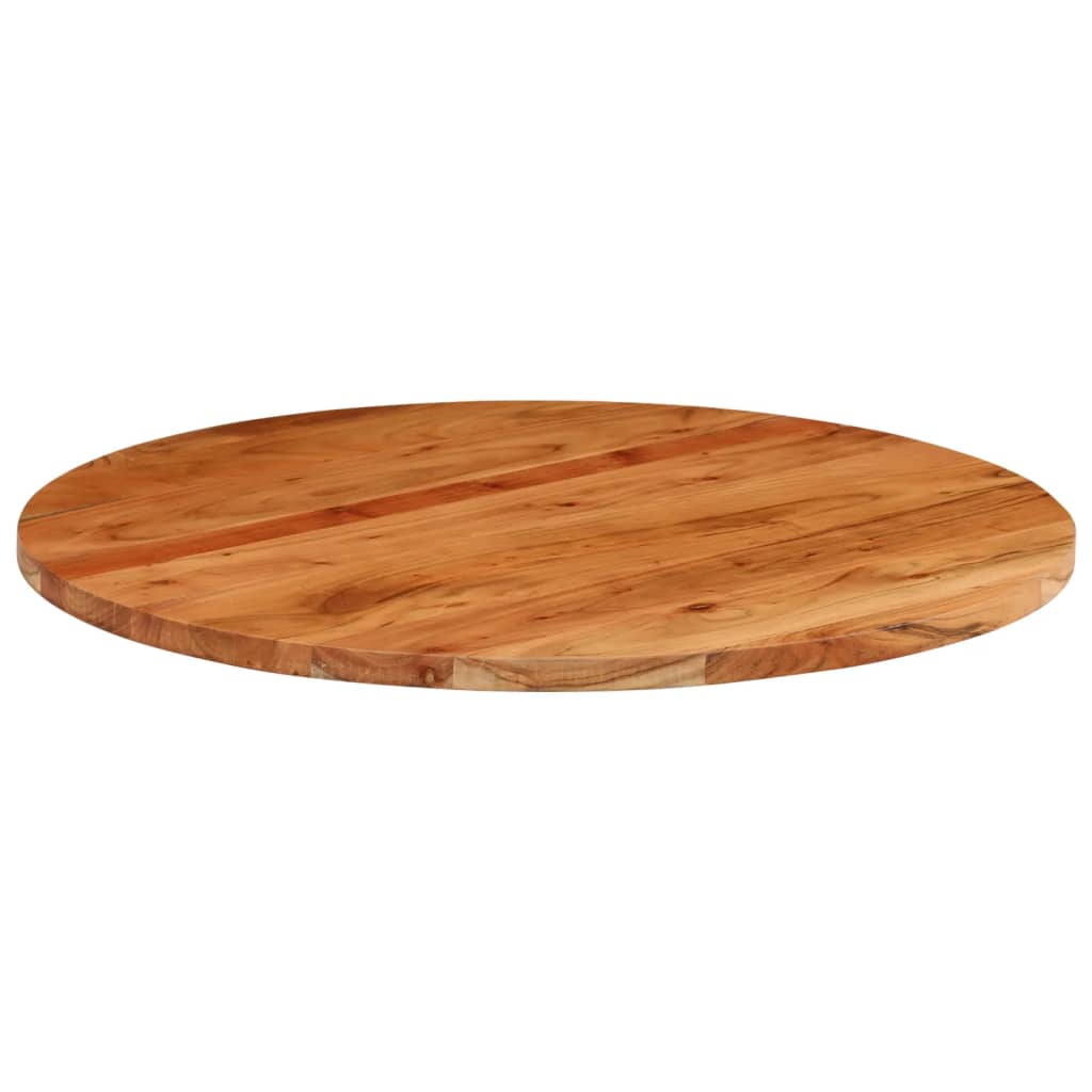 Table Top Ø80x2.5 cm Round Solid Wood Acacia