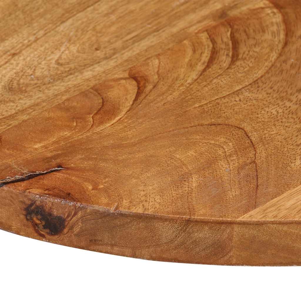 Table Top Ø 40x2.5 cm Round Solid Wood Mango