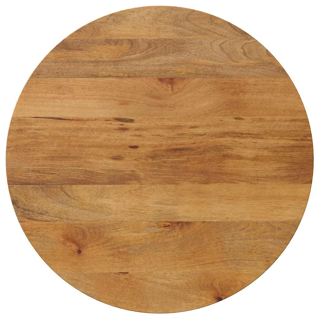 Table Top Ø 70x2.5 cm Round Solid Wood Mango