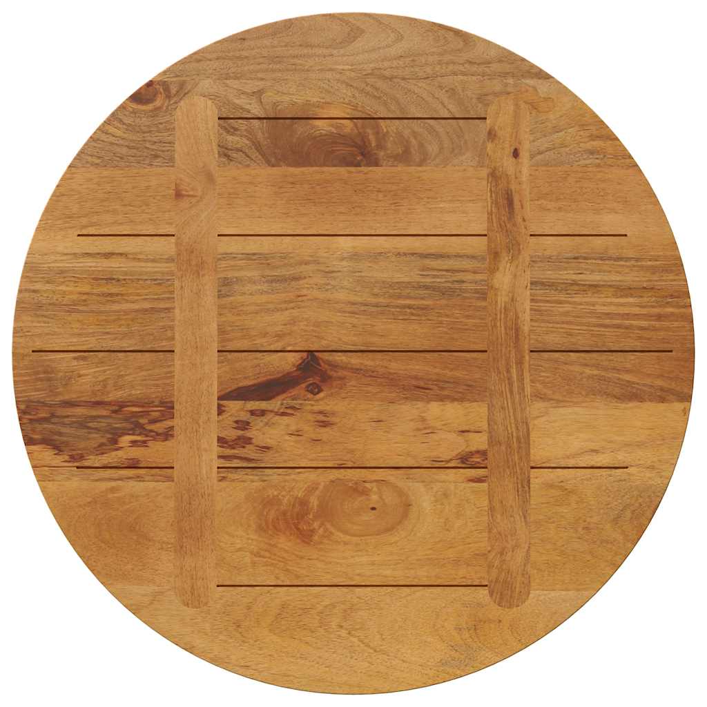 Table Top Ø 70x2.5 cm Round Solid Wood Mango