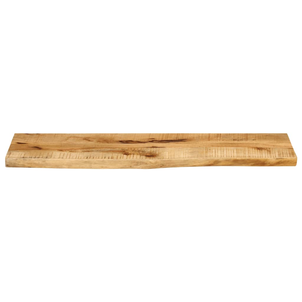 Table Top 100x20x2.5 cm Live Edge Solid Wood Rough Mango