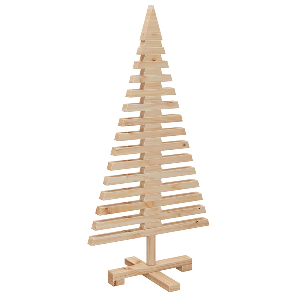 Wooden Christmas Tree Solid Pine Wood Natural with Unfinished