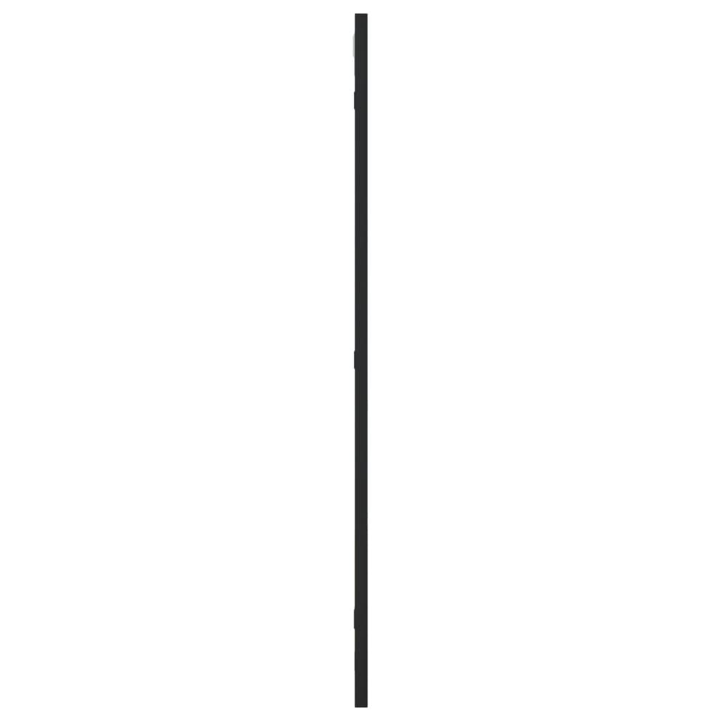 Wall Mirror Black 40x80 cm Rectangle Iron