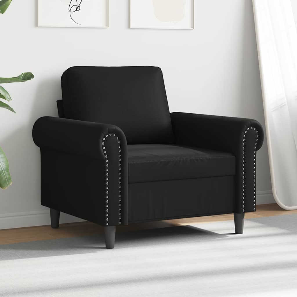 Sofa Chair Black 60 cm Faux Leather