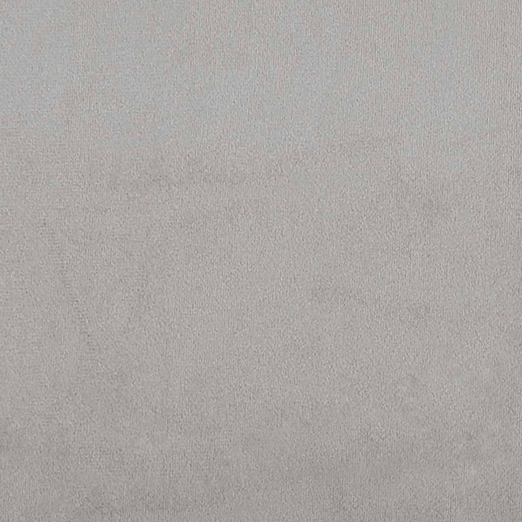 2-Seater Sofa Light Grey 120 cm Velvet