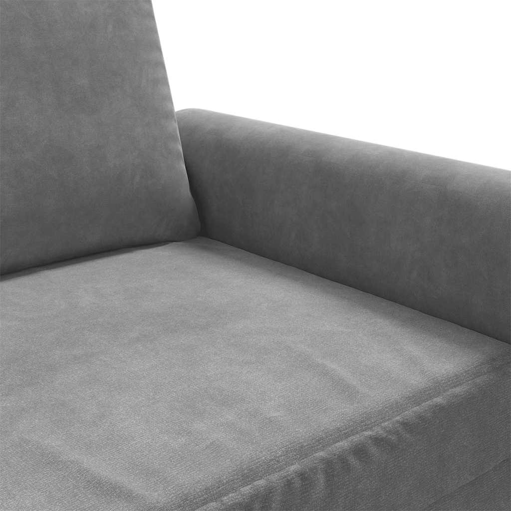 2-Seater Sofa Dark Grey 140 cm Velvet