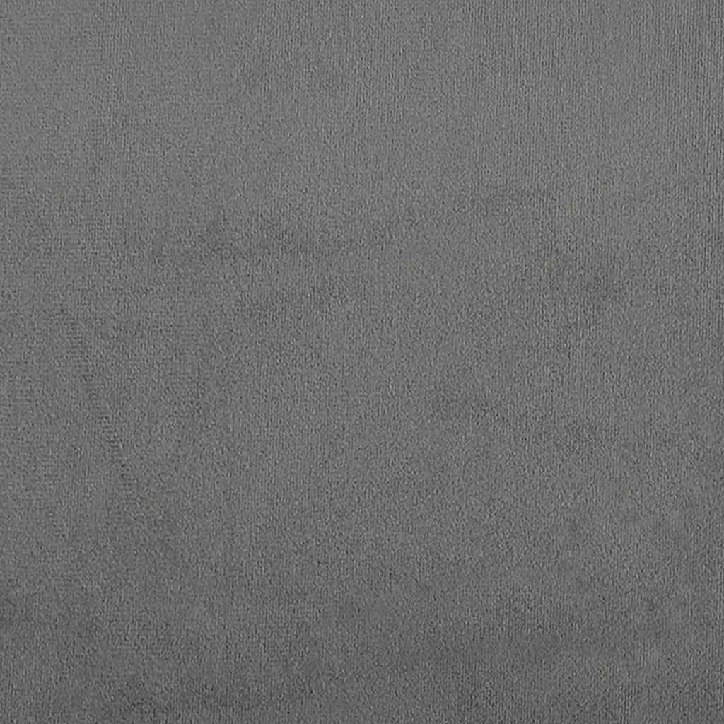 2-Seater Sofa Dark Grey 120 cm Microfibre Fabric