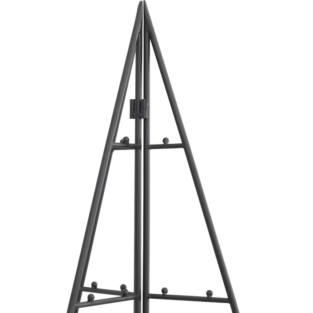 Metal Christmas Tree for Decoration Black 180 cm