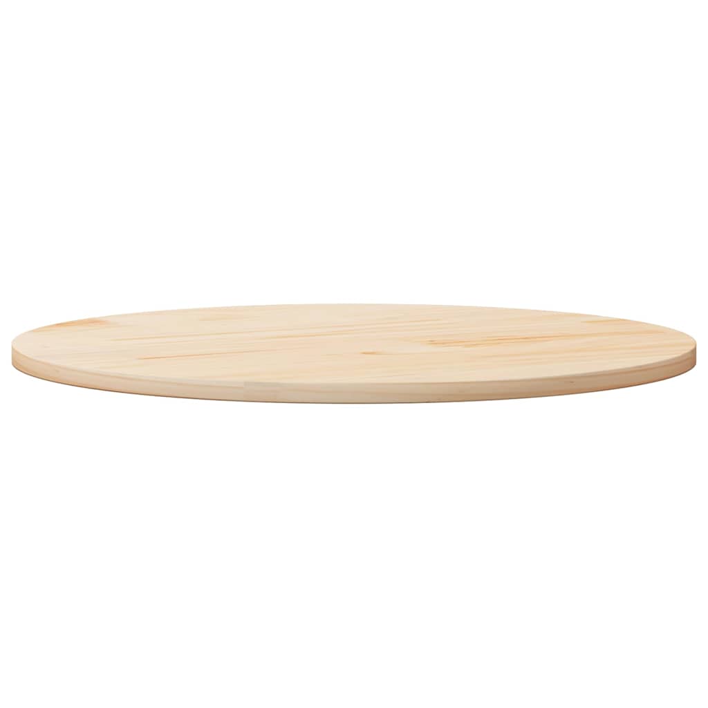 Table Top Round Ø80x3 cm Solid Wood Pine