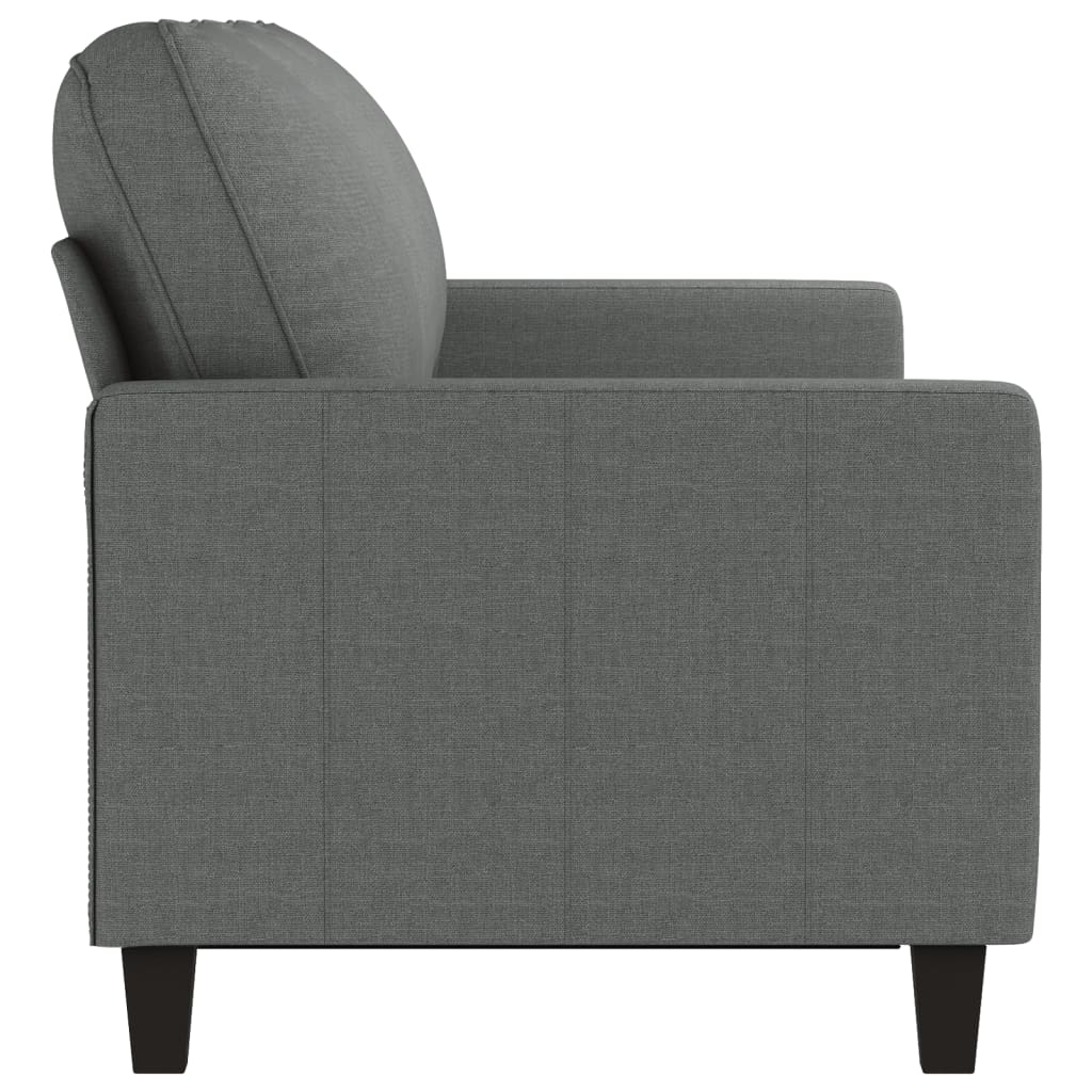 3-Seater Sofa Dark Grey 180 cm Fabric
