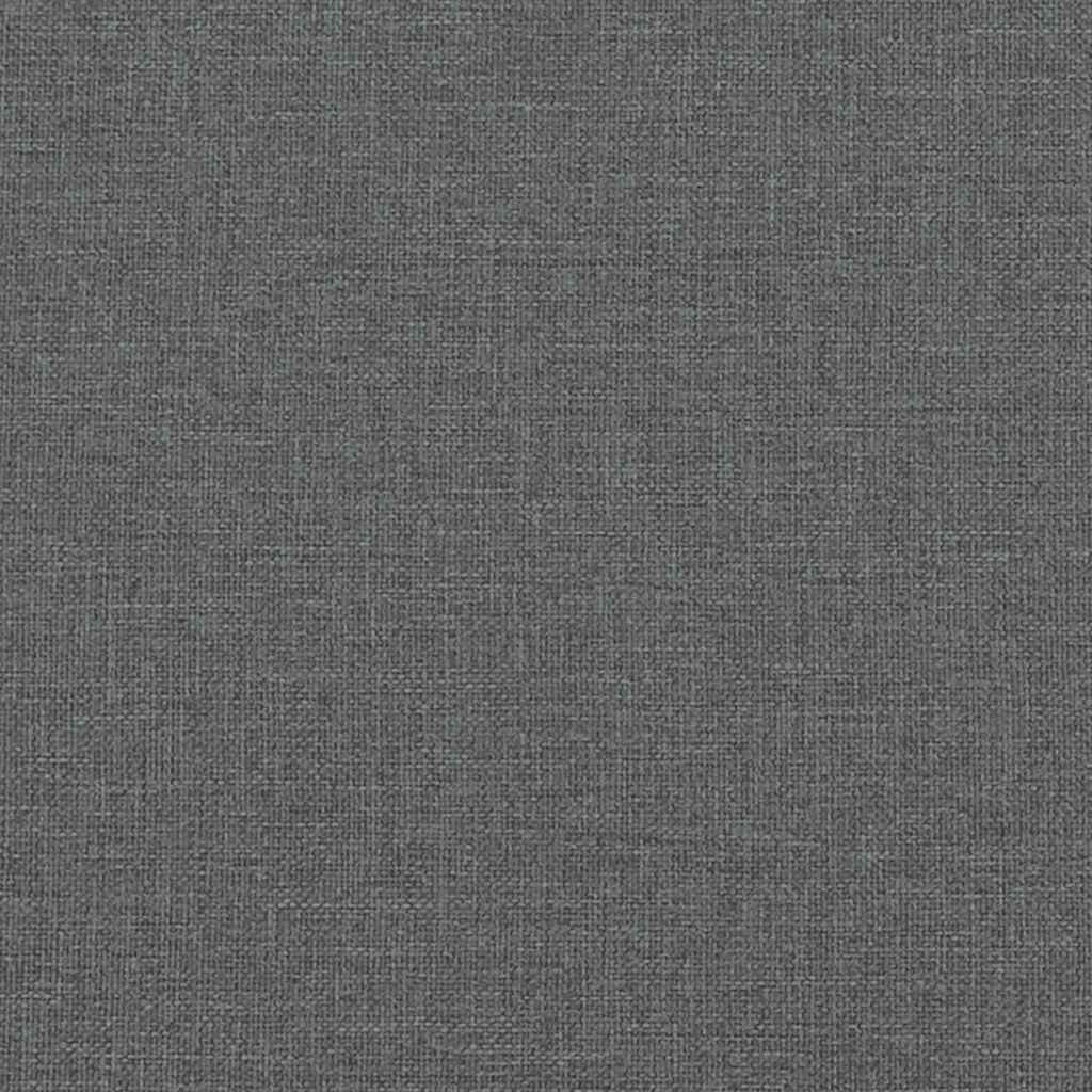 2-Seater Sofa Dark Grey 140 cm Fabric