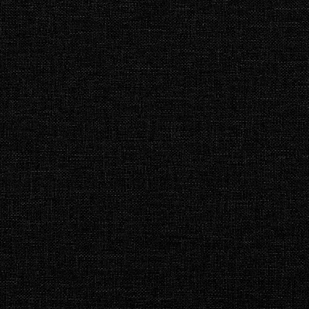 2-Seater Sofa Black 140 cm Fabric