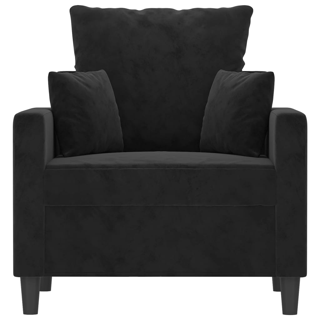 Sofa Chair Black 60 cm Velvet