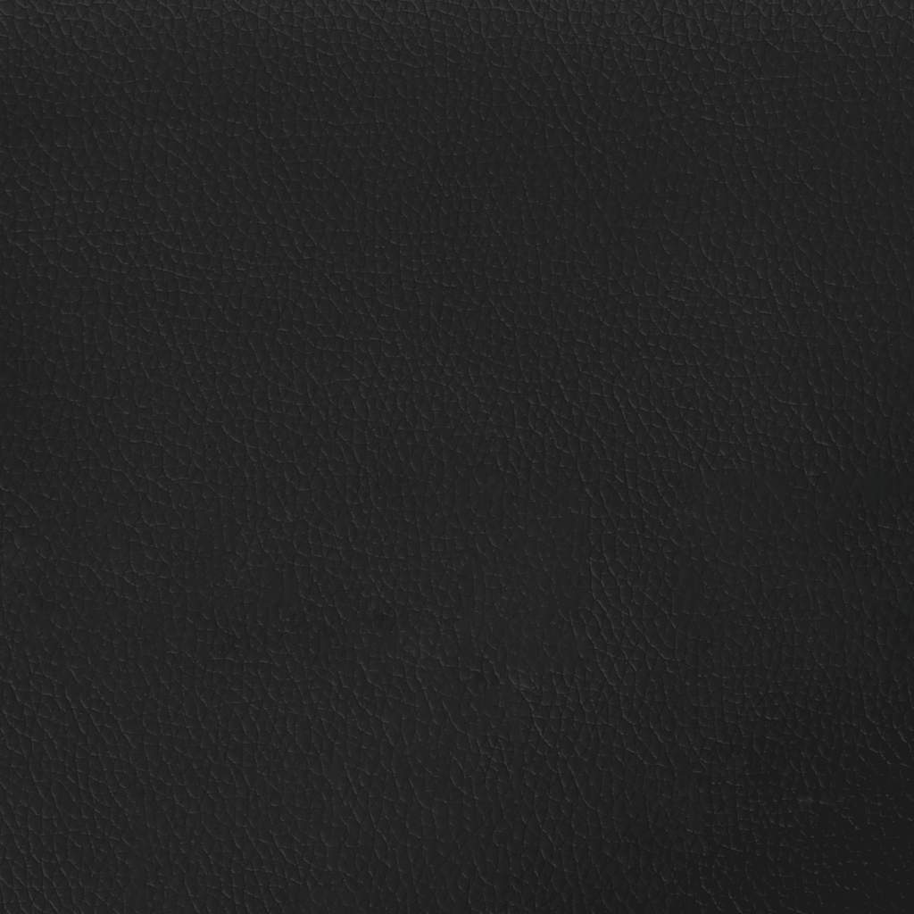 2-Seater Sofa Black 140 cm Faux Leather