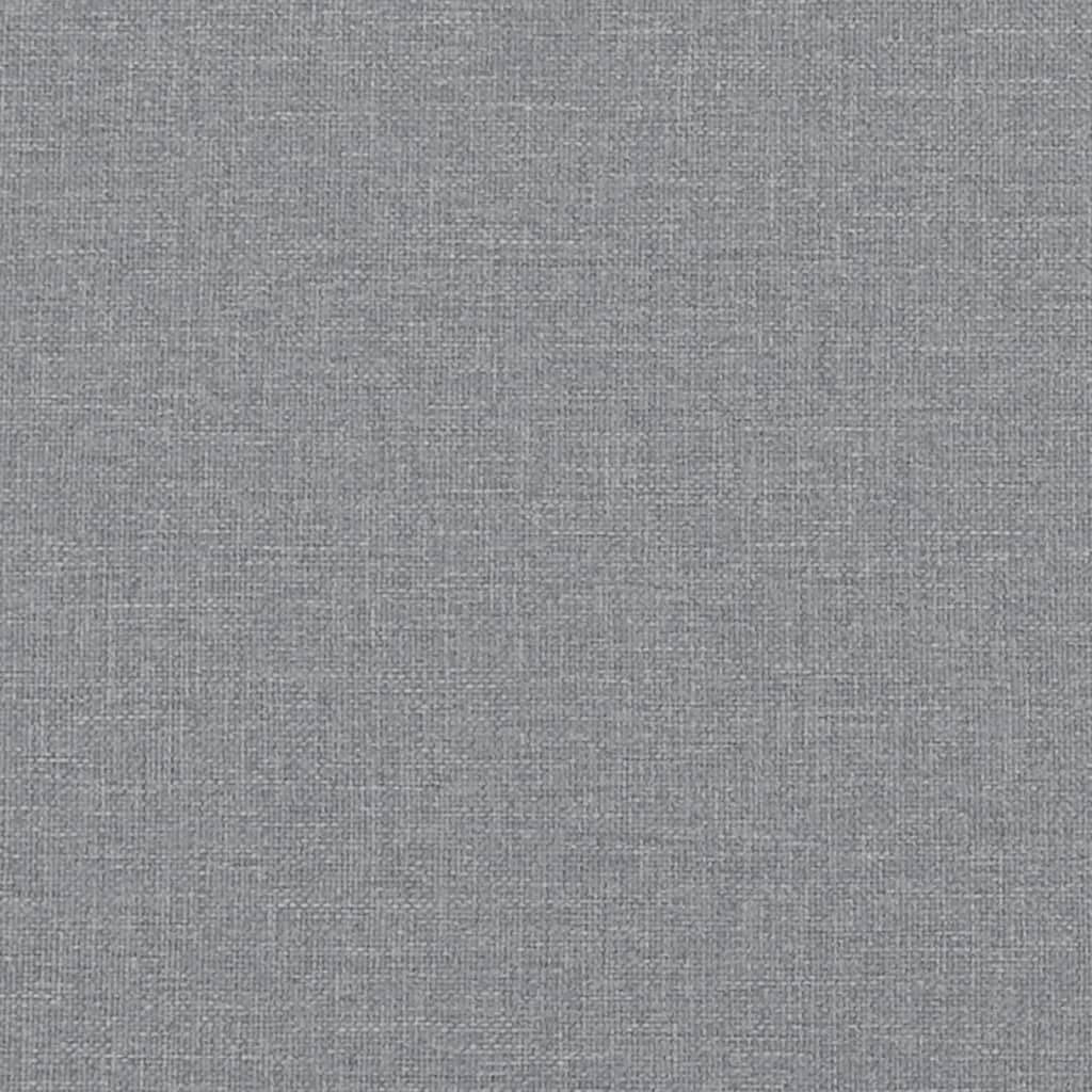 2-Seater Sofa Light Grey 120 cm Fabric