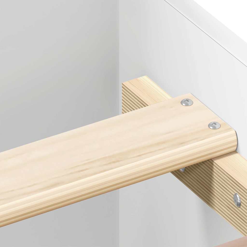 Bed Frame without Mattress White 150x200 cm