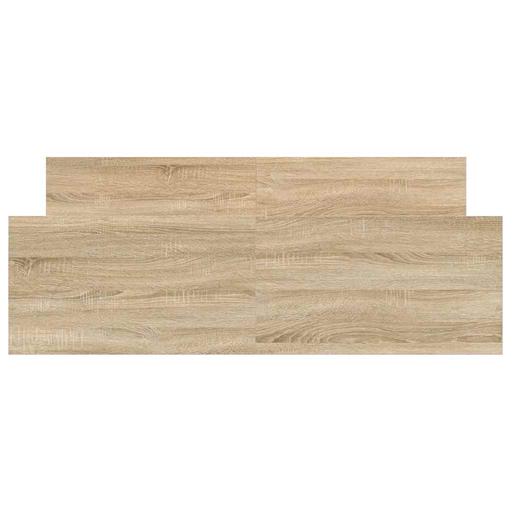 Bed Frame without Mattress Sonoma Oak 135x190 cm