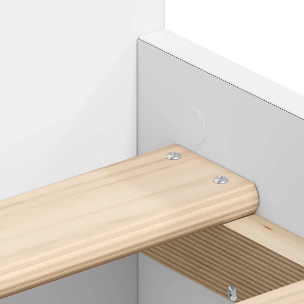 Bed Frame without Mattress White 90x190 cm
