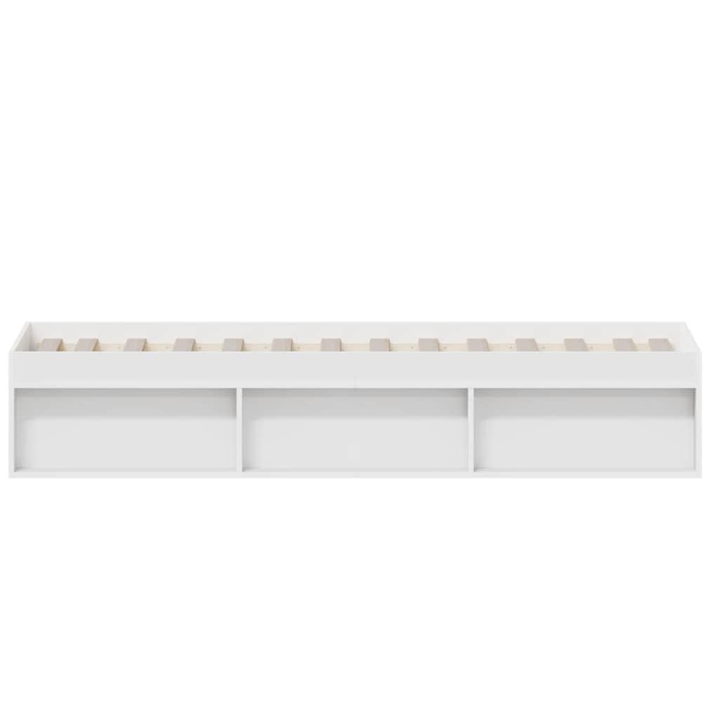 Bed Frame without Mattress White 90x190 cm