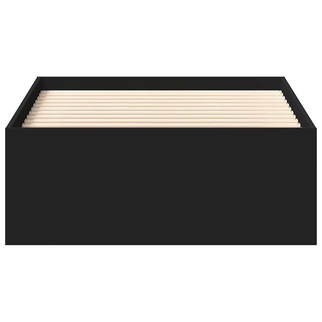 Bed Frame without Mattress Black 90x190 cm