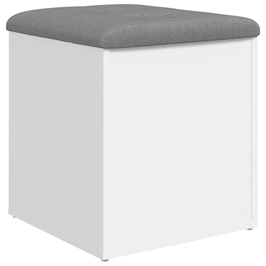 Storage Bench White 42x42x45 cm Engineered Wood