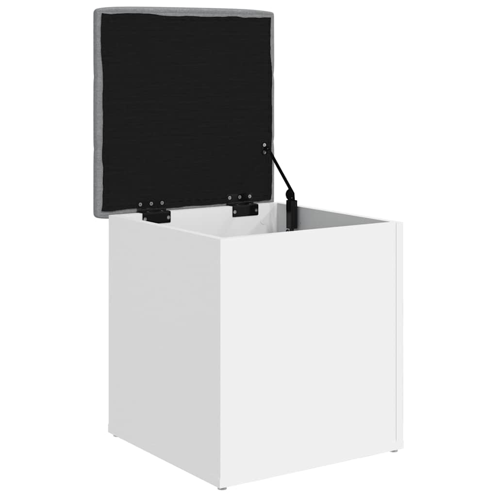 Storage Bench White 42x42x45 cm Engineered Wood