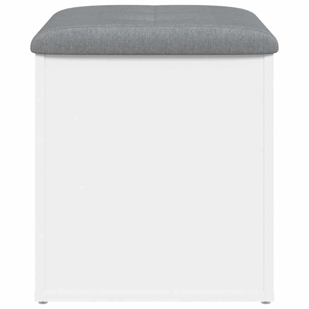 Storage Bench White 42x42x45 cm Engineered Wood