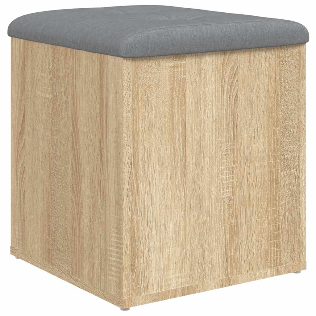 Storage Bench Sonoma Oak 42x42x45 cm Engineered Wood