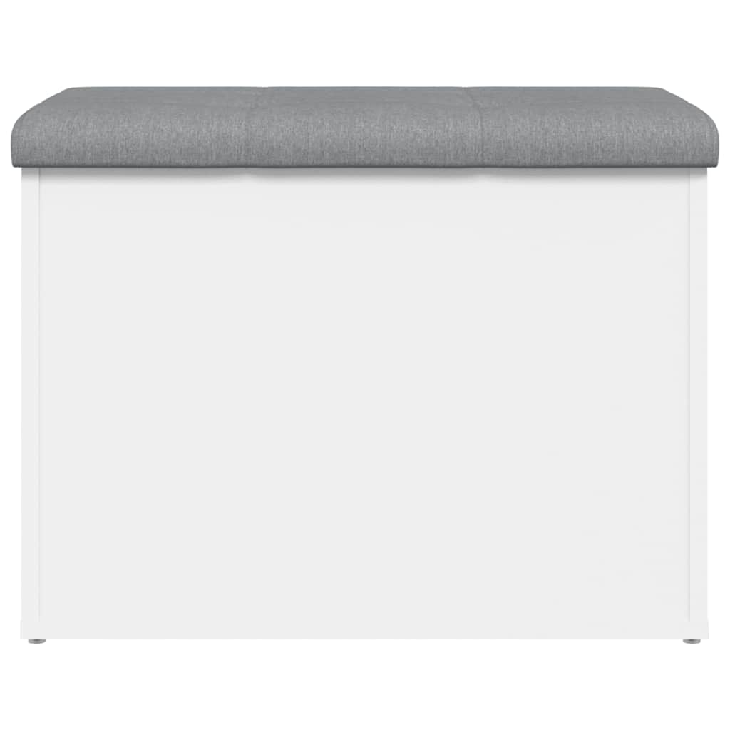 Storage Bench White 62x42x45 cm Engineered Wood