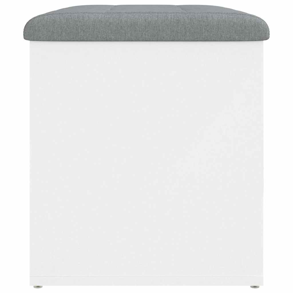 Storage Bench White 62x42x45 cm Engineered Wood