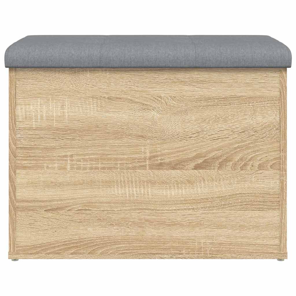 Storage Bench Sonoma Oak 62x42x45 cm Engineered Wood