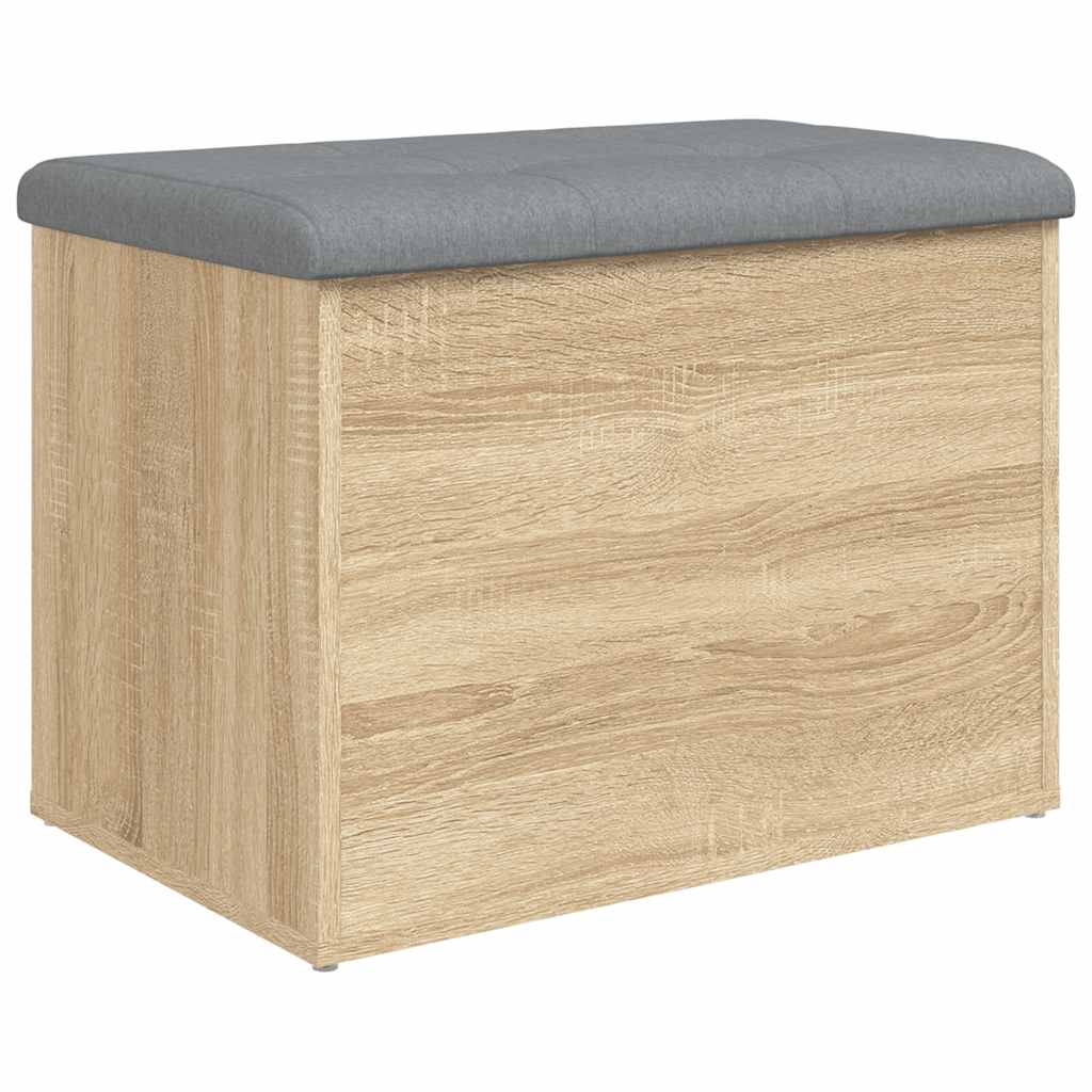 Storage Bench Sonoma Oak 62x42x45 cm Engineered Wood