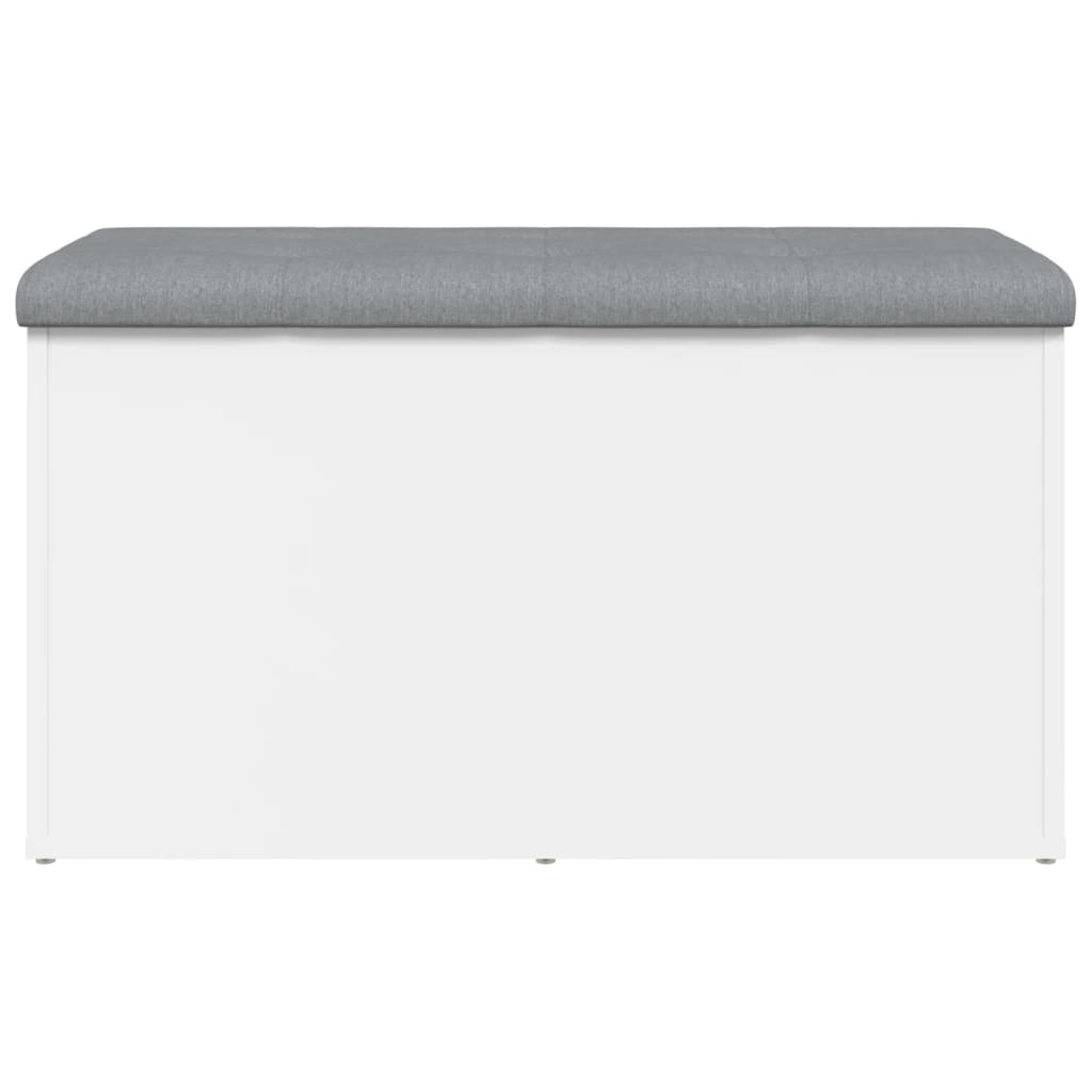 Storage Bench White 82x42x45 cm Engineered Wood