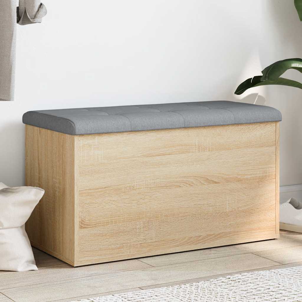 Storage Bench Sonoma Oak 82x42x45 cm Engineered Wood