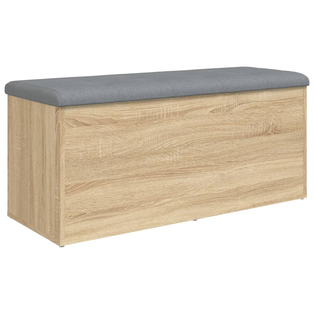 Storage Bench Sonoma Oak 102x42x45 cm Engineered Wood