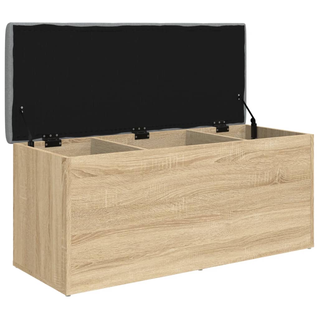 Storage Bench Sonoma Oak 102x42x45 cm Engineered Wood