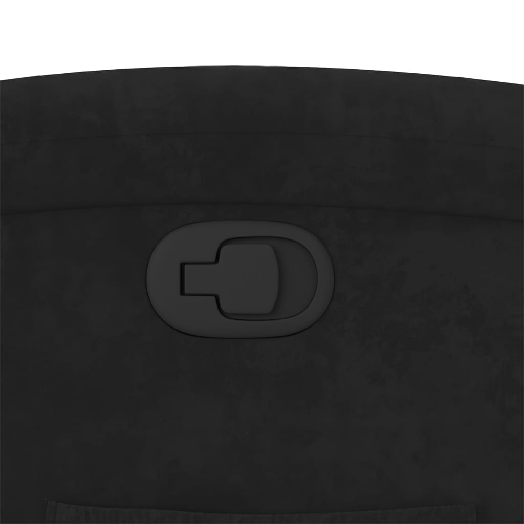 Stand up Recliner Chair Black Velvet
