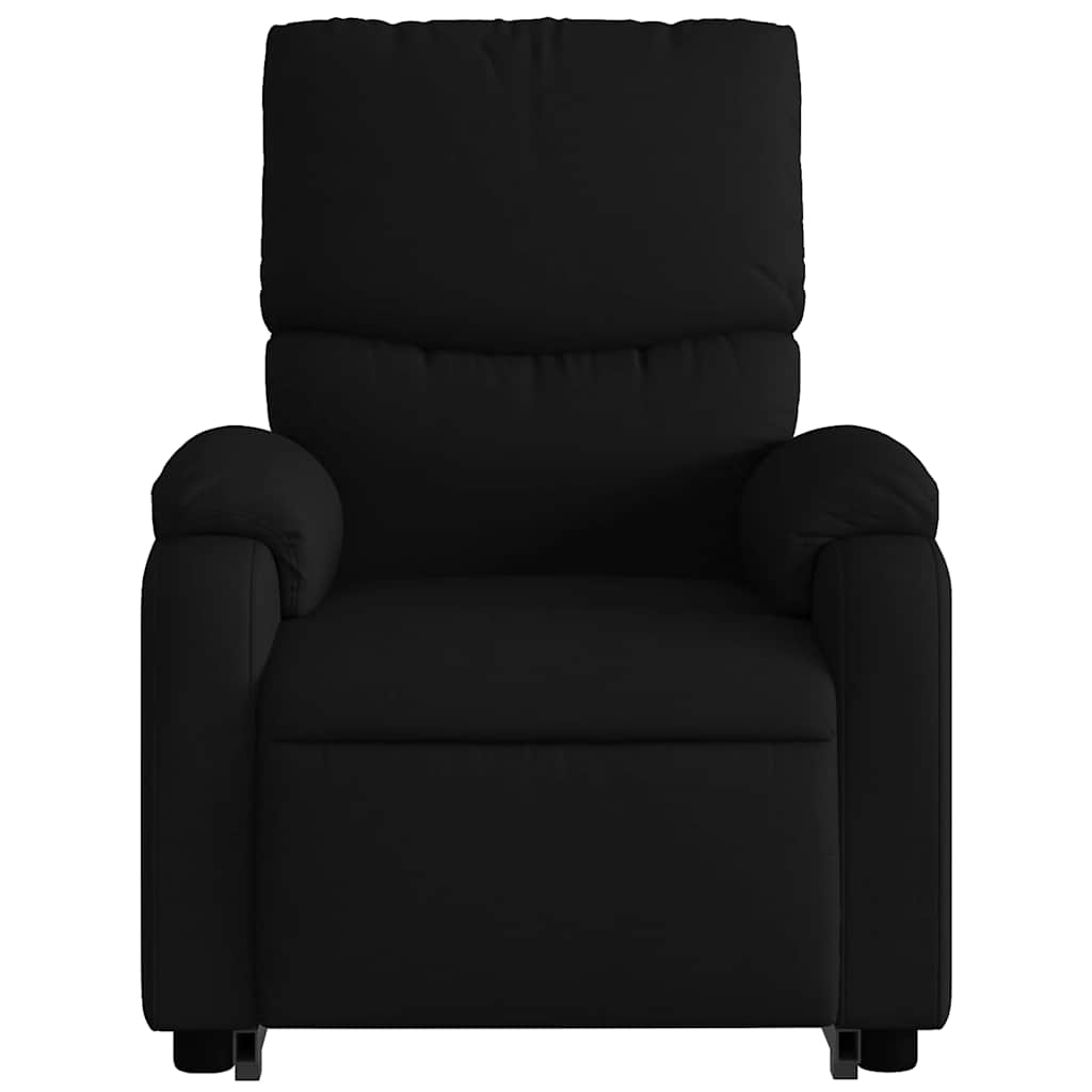 Stand up Massage Recliner Chair Black Fabric