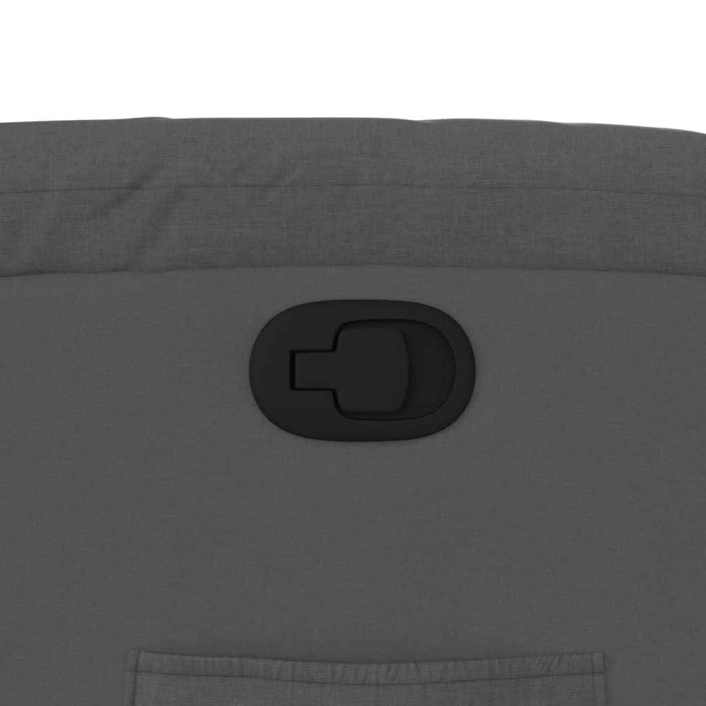 Stand up Massage Recliner Chair Dark Grey Fabric