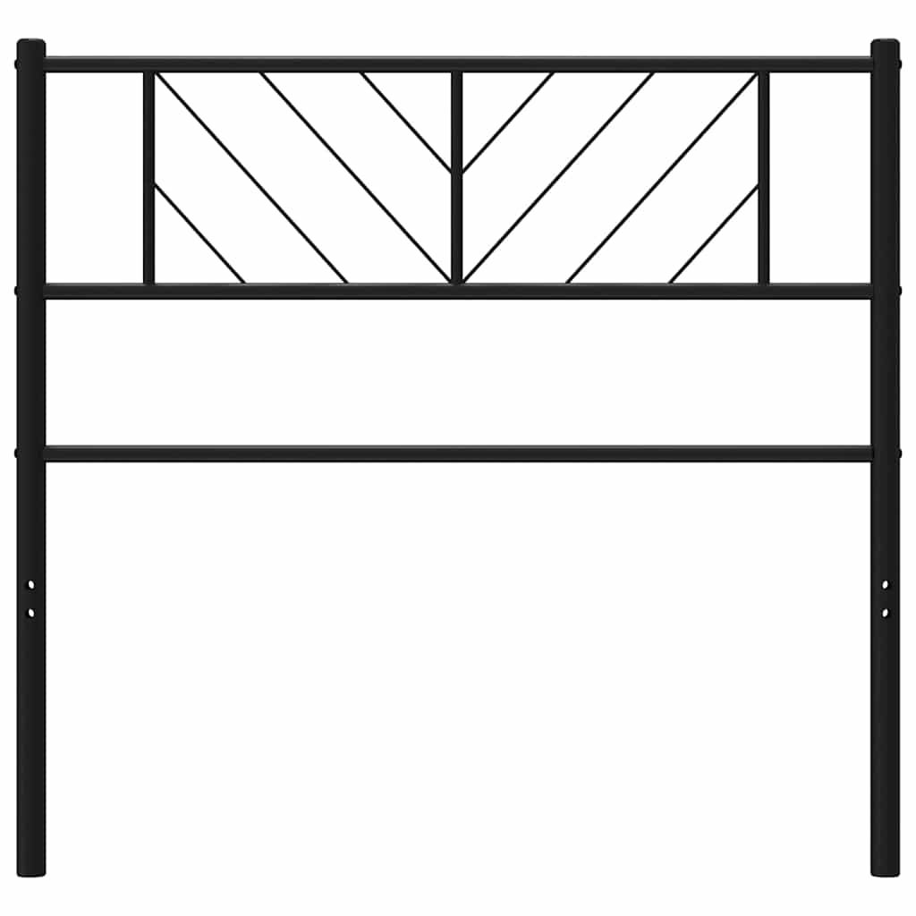 Metal Replace Headboard Black 90 cm