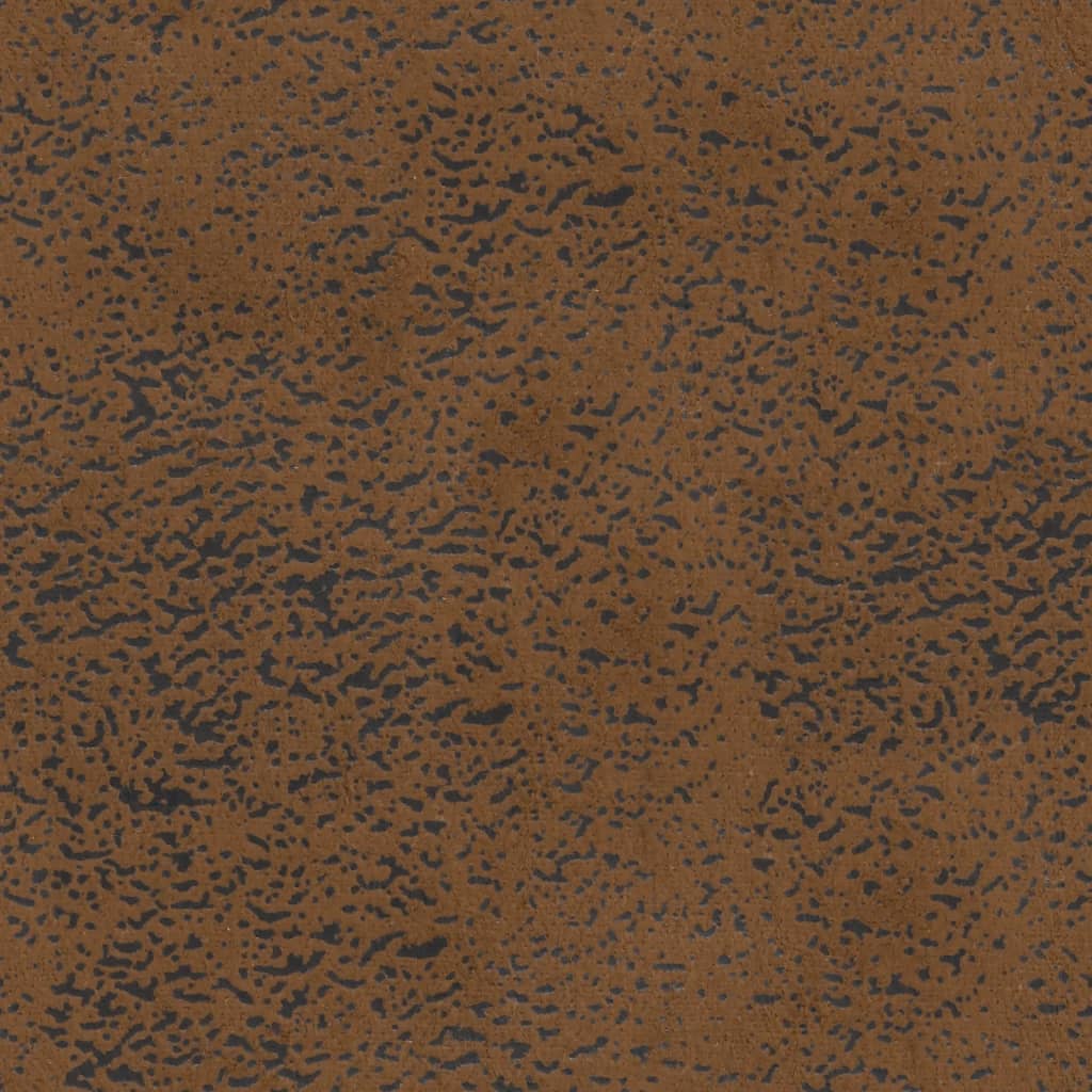 Bench with Backrest Brown 112x65.5x75 cm Faux Suede Leather