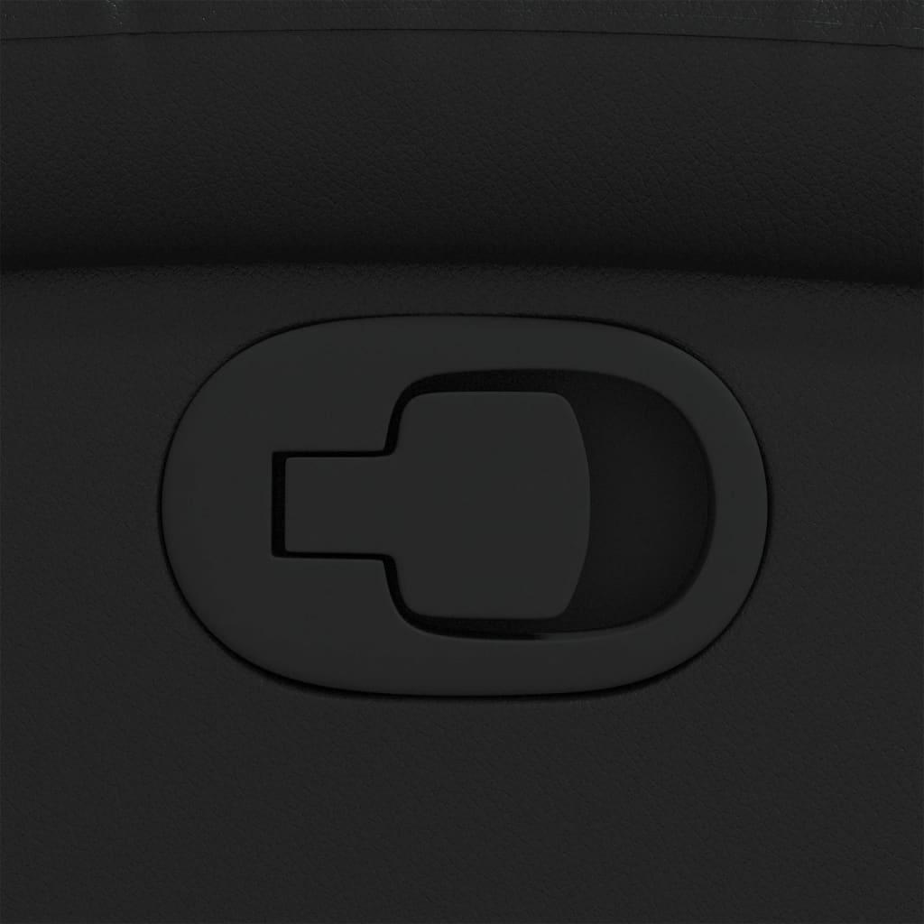 Recliner Chair Black Faux Leather