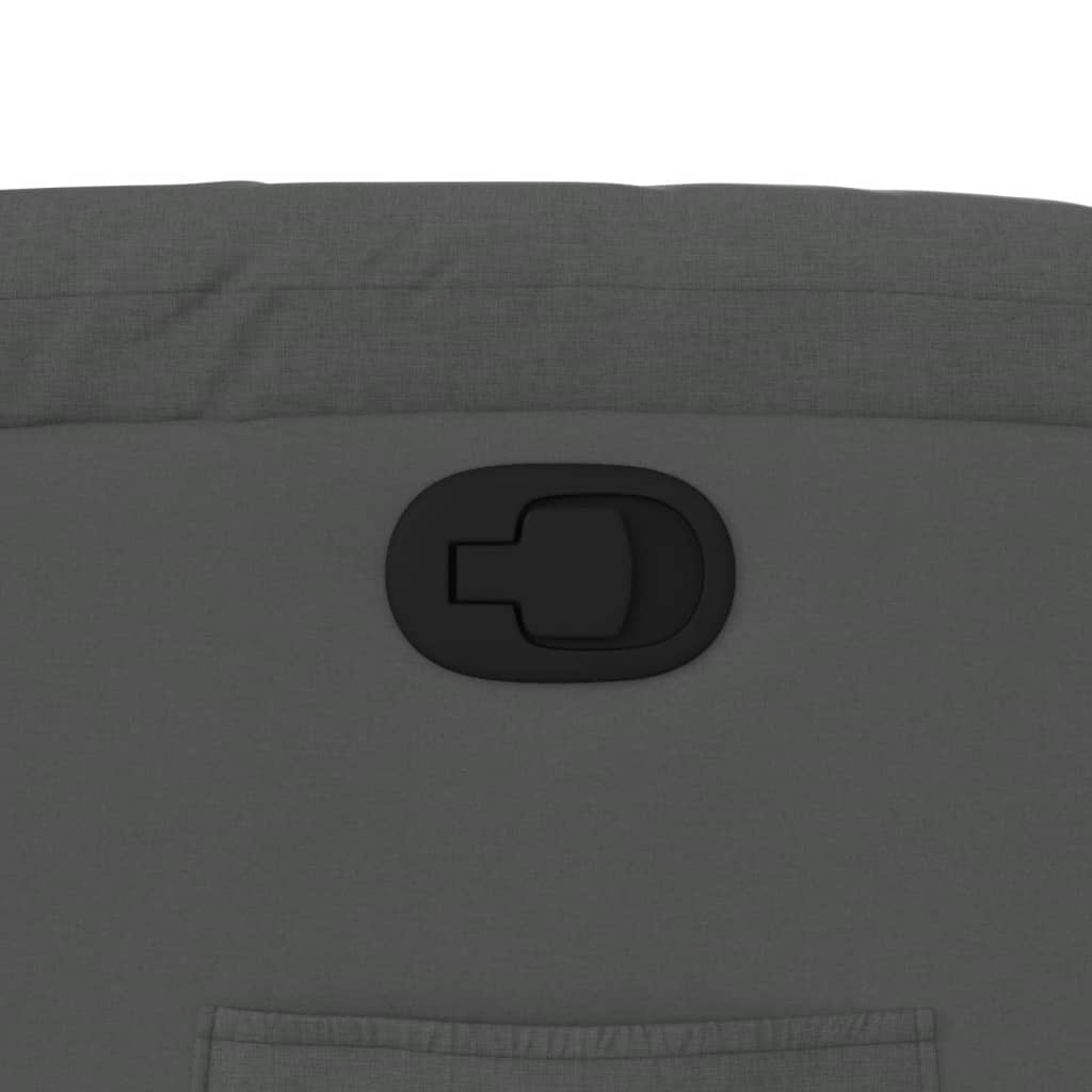 Recliner Chair Dark Grey Fabric