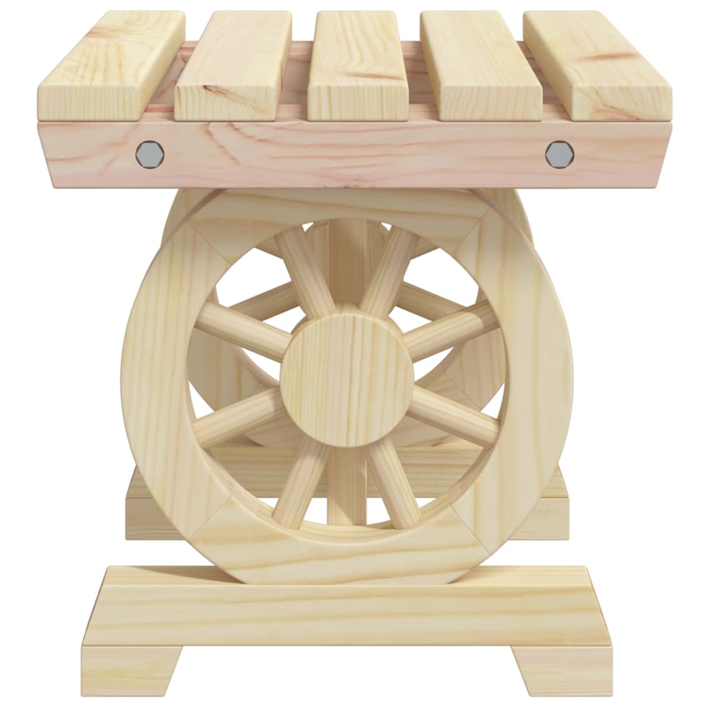 5 Piece Garden Dining Set Solid Wood Fir