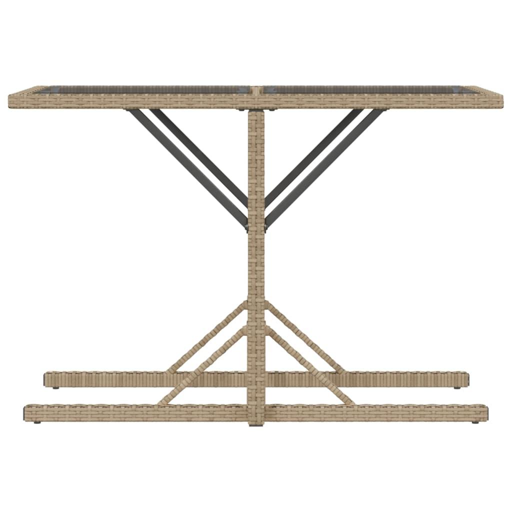 3 Piece Bistro Set with Cushions Mix Beige Poly Rattan