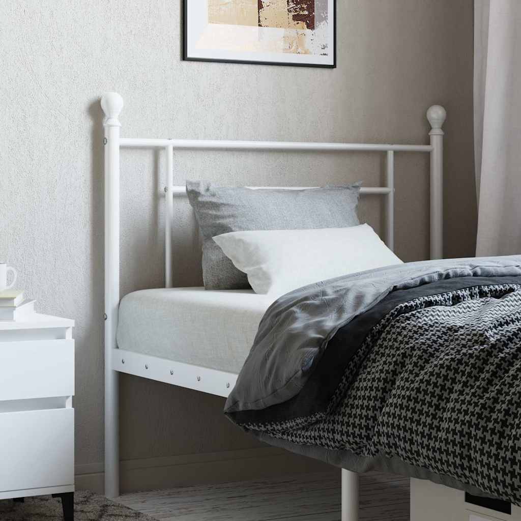 Metal Replace Headboard White 90 cm